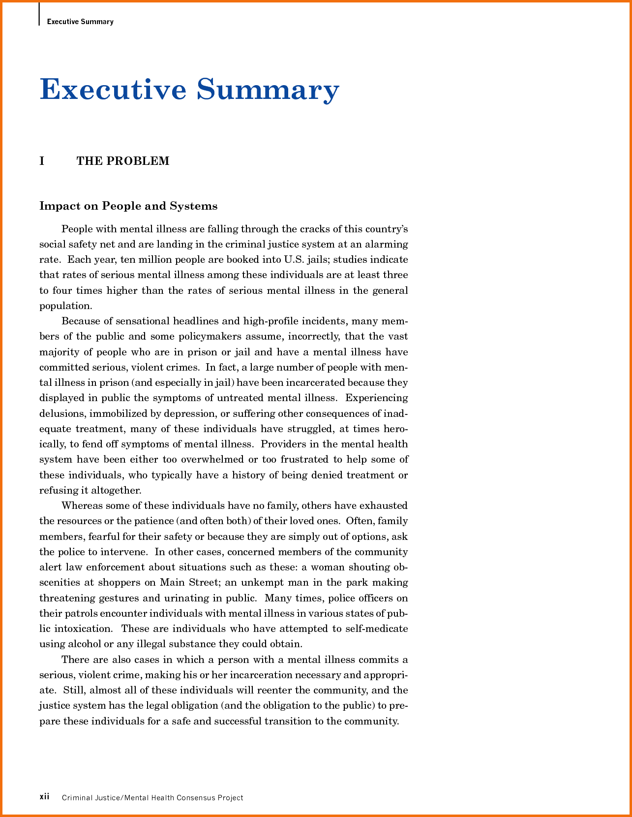 examples of executive summary