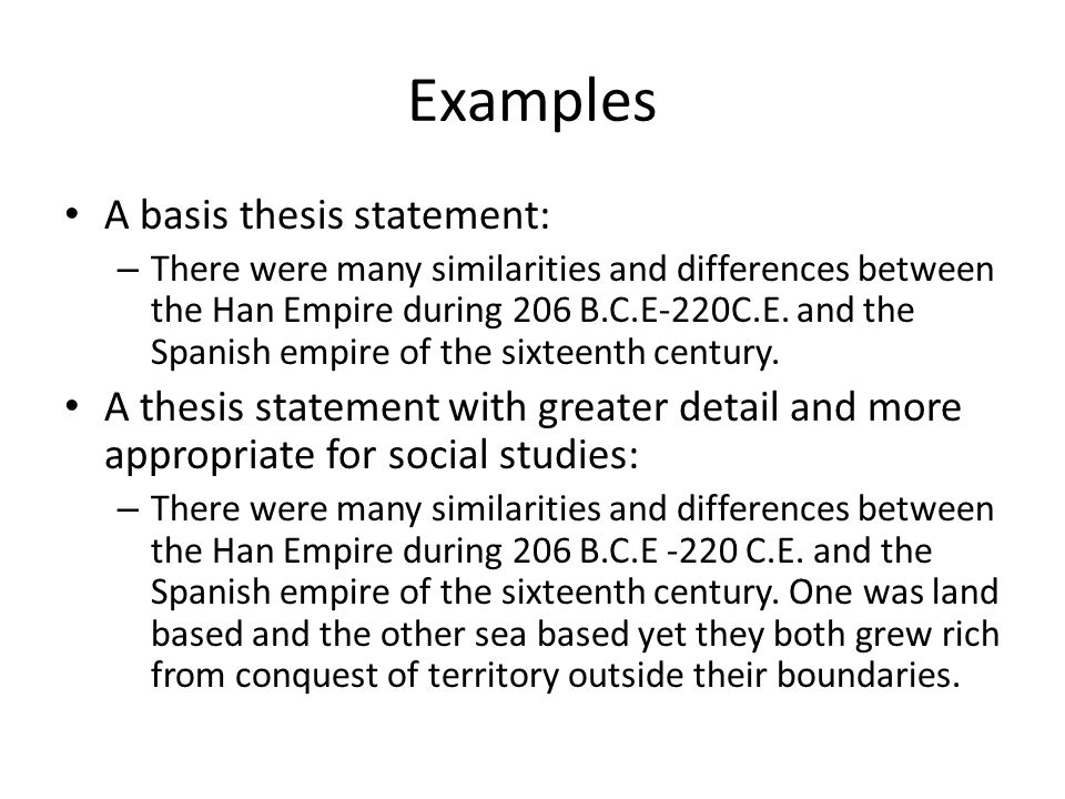 Thesis Statement Examples Southasianmonitor