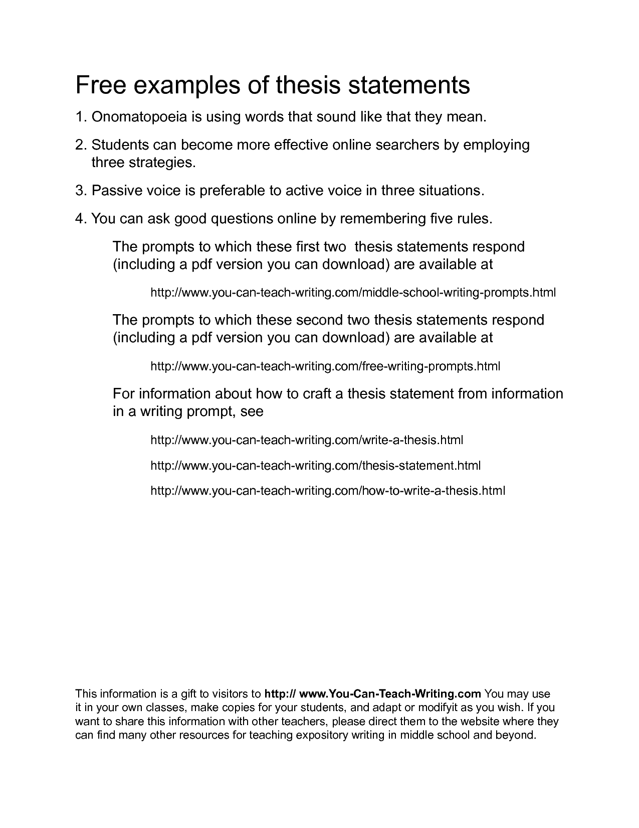 thesis statement on bullying essay