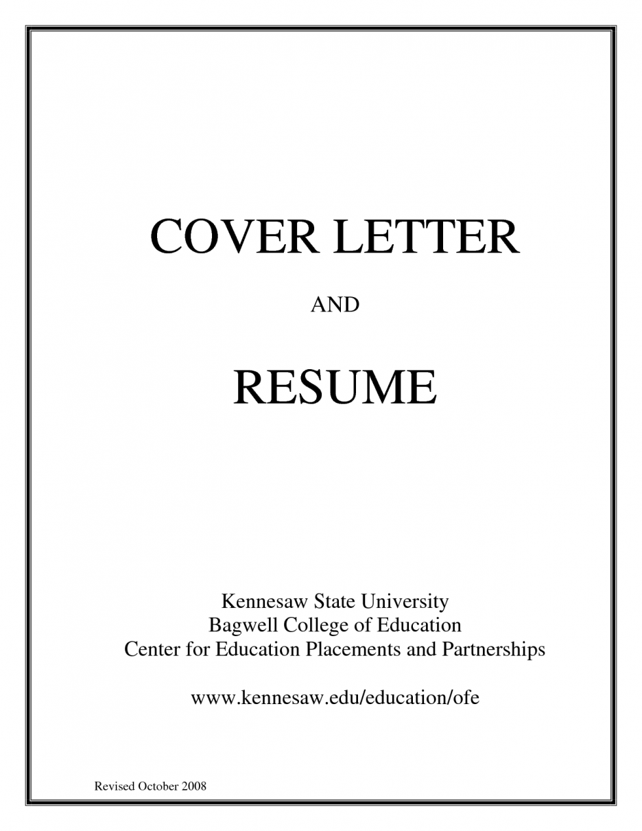 25 Best Sample Cover Sheet For Resume Resume Templates