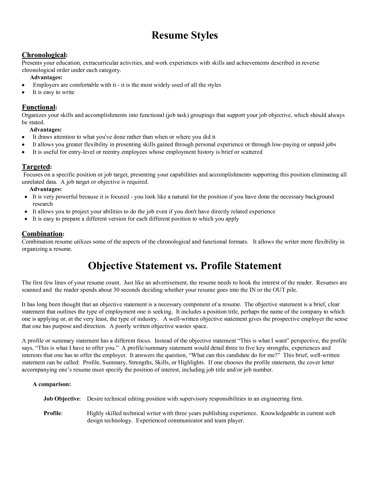 What Is A Good Objective To Have On A Resume Resume