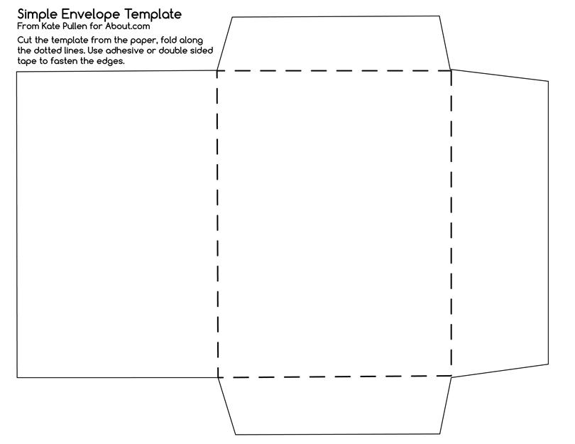 standard envelope size template